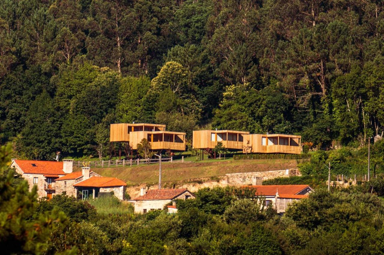 Cabanas De Canduas Cabana De Bergantinos ภายนอก รูปภาพ